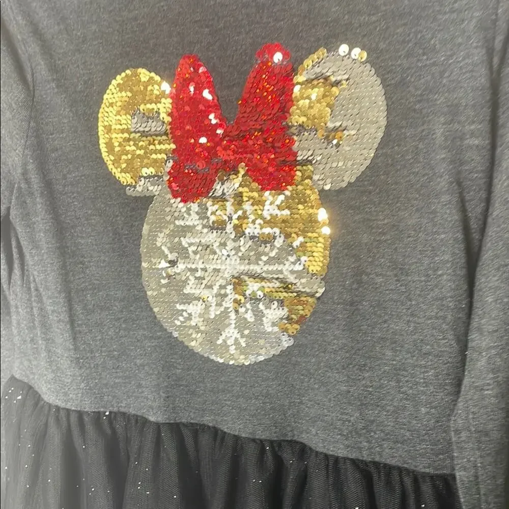 Disney Sequin Minnie Mouse Gray and Black Dress from Kohl’s size 8 girls